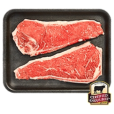 Certified Angus Beef, Bone-In, New York Strip Steak, Thin Cut,