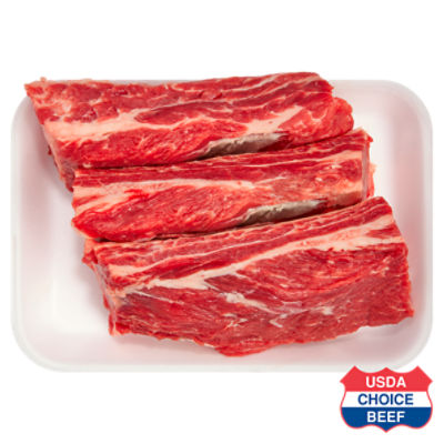 USDA Choice Beef Chuck Short Ribs, Bone In, Average Weight 1.25 lb Pack