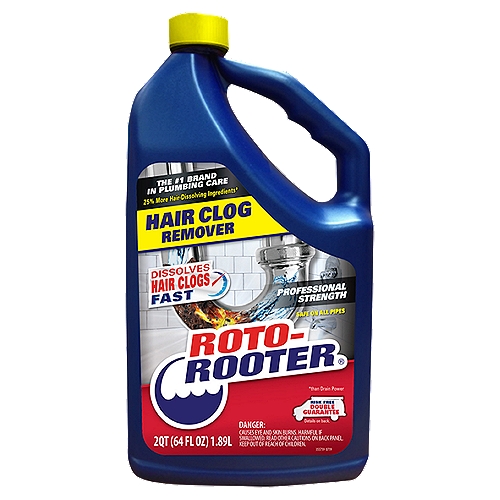 Roto-Rooter Professional Strength Hair Clog Remover, 64 fl oz