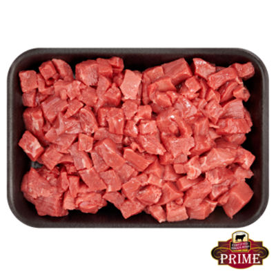 Certified Angus Beef Prime Fondue Round Cubes, Average Weight 1 lb Pack