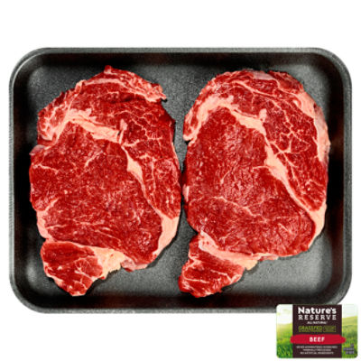 Nature's Reserve Grass Fed Beef, Boneless Rib Steak, Thin Sliced