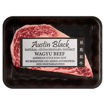 American Wagyu Beef Ribeye Steak, Boneless, Average Weight 1 lb Pack