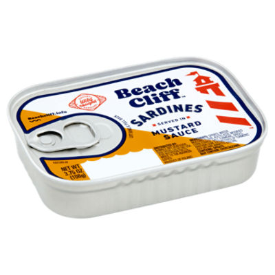 Beach Cliff Served in Mustard Sauce, Sardines