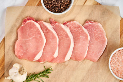 Fresh Boneless, Center Cut, Thin Cut Pork Chops