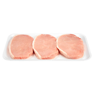 Fresh Center Cut Pork Loin Chops, Boneless, Average Weight 1 lb Pack