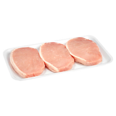 Fresh Center Cut Pork Loin Chops, Boneless, Average Weight 1 lb Pack