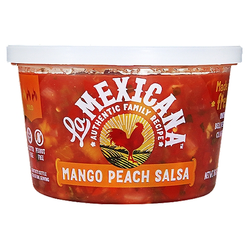 La Mexicana Mild Mango Peach Salsa, 16 oz