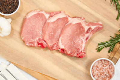 Fresh Bone-In, Pork Rib Chops, Center Cut