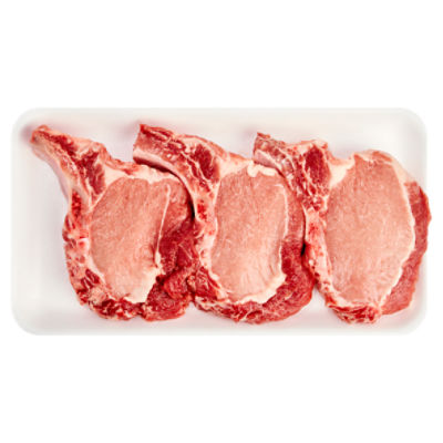 Fresh Pork Loin Rib End Chops, 1.3 pound, 1.3 Pound