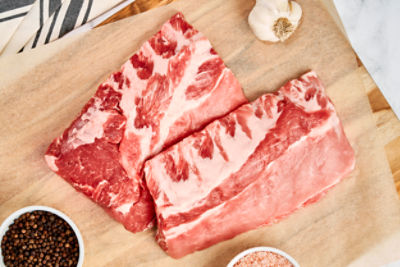 Fresh Pork Loin Baby Back Rib, Bone In, Average Weight 2.75 lb Pack