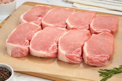 Fresh Boneless Center Cut Pork Chops, Family Pack