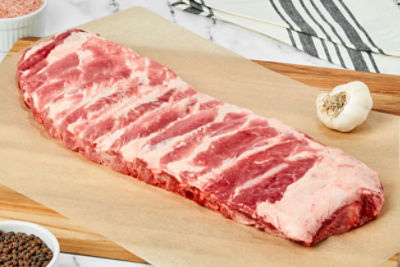 Fresh Pork Spare Rib, Family Pack, Average Weight 6 lb Pack