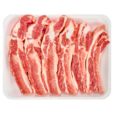 Pork Spare Rib, Sliced, Family Pack, 3 pound, 2.75 Pound