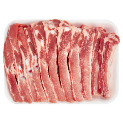 Fresh Pork Spare Ribs, Sliced, Average Weight 2 lb Pack
