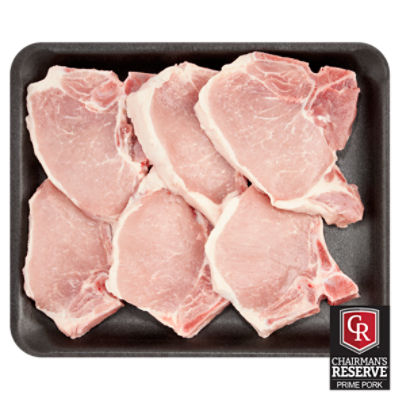 Chairman's Reserve Prime Center Cut Pork Loin Chops, Bone In, Family Pack, Average Weight 3.5 lb Pac