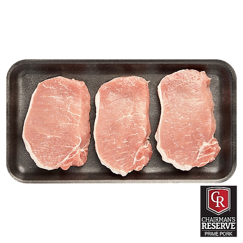 Each package comes with 3 - 4 chops and weighs on avg. 1 to 1.25/lbs.  Cut 3/4 inch