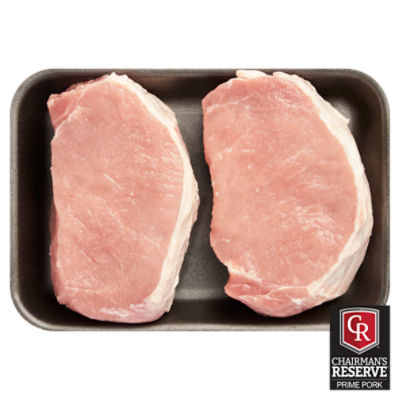 Chairman's Reserve Prime Center Cut Pork Loin Chops, Boneless, Thick Cut, Average Weight 1 lb Pack