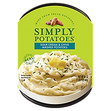 Simply Potatoes Sour Cream & Chive Mashed Potatoes, 24 oz, 24 Ounce