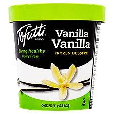 Tofutti Vanilla Vanilla Frozen Dessert, one pint