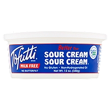 Tofutti Better Than Sour Cream Milk Free Sour Cream, 12 oz, 12 Ounce