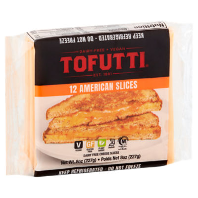 Tofutti Dairy Free American Cheese Slices, 12 count, 8 oz ShopRite