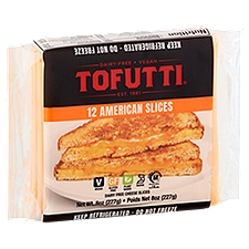 Tofutti Dairy Free American Cheese Slices, 12 count, 8 oz