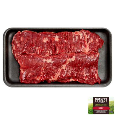 Nature's Reserve Beef Grass Fed Skirt Steak, Boneless, Product of Australia, Average Weight 1 lb Pac