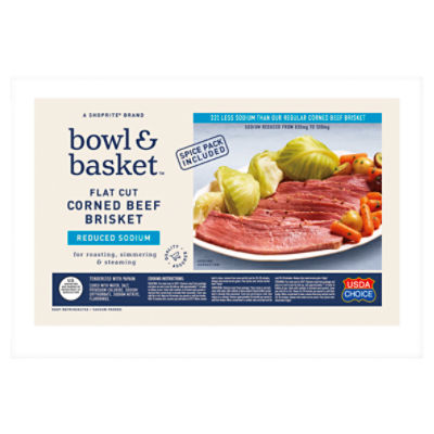 Bowl & Basket Reduced Sodium Flat Cut Corned Beef Brisket