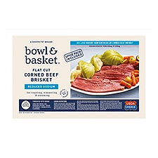 Bowl & Basket Reduced Sodium Flat Cut Corned Beef Brisket, 1 Pound