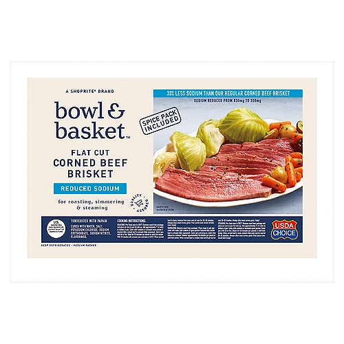 Bowl & Basket Reduced Sodium Flat Cut Corned Beef Brisket