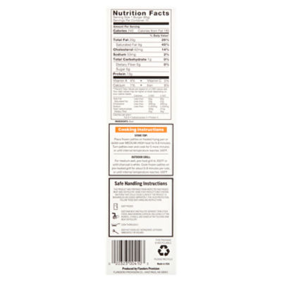 Flanders All Beef Patties, 3 oz, 10 count