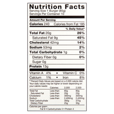 Flanders All Beef Patties, 3 oz, 10 count