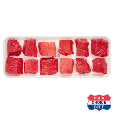 USDA Choice Beef, Round Cubes for Kabobs