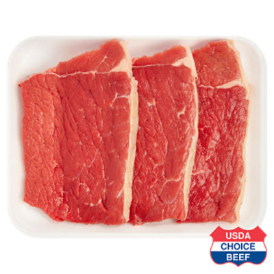 USDA Choice Beef Bottom Round Swiss Steaks, Boneless, Average Weight 1.5 lb Pack