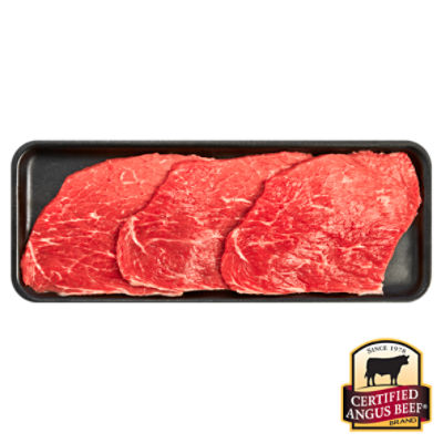 Certified Angus Beef Bottom Round Swiss Steak, Boneless, Thin Cut, Average Weight 1.25 lb Pack