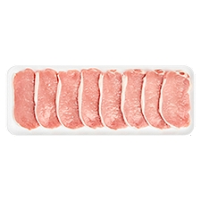 Fresh Boneless Pork Loin Chops, Center Cut, Thin Sliced