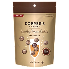 Kopper's Chocolate Sparkling Prosecco Cordials Dark Chocolate, 4 oz