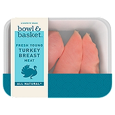 Bowl & Basket Fresh Young Turkey Breast Meat, 1 Pound