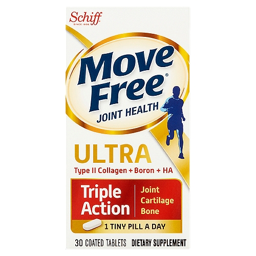 Schiff Move Free Joint Health Ultra Triple Action Coated Tablets, 30 count