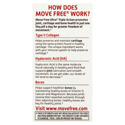 Schiff Move Free Ultra Triple Action Joint Support With Type II Collagen,  Boron and HA
