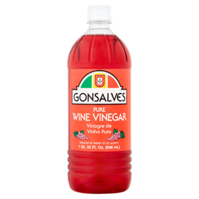 Gonsalves Pure Wine Vinegar, 32 fl oz