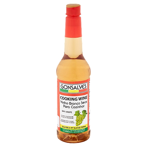 Gonsalves Dry White Cooking Wine, 25.4 oz