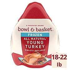 Bowl & Basket Frozen Young Turkey, 20 Pound