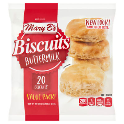 Mary B's Buttermilk Biscuits Value Pack!, 44 oz, 20 count
