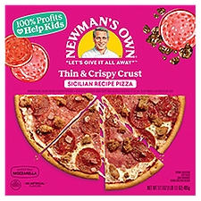 Newman's Own Sicilian Recipe Thin and Crispy, Pizza, 17.1 Ounce