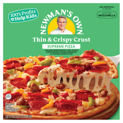 Newman's Own Thin and Crispy Crust Supreme Pizza, 17 oz, 17 Ounce