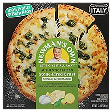 Newman's Own Spinaci & Formaggi Stone-Fired Crust Pizza, 13.8 oz