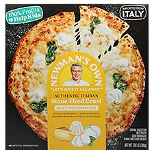 Newman's Own Quattro Formaggi Stone-Fired Crust Pizza, 13.6 oz