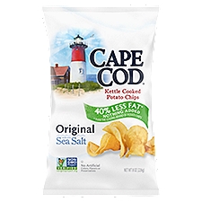 Cape Cod 40% Reduced Fat Original Kettle Cooked, Potato Chips, 8 Ounce