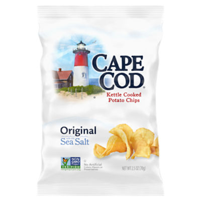 Cape Cod Potato Chips, Original Kettle Chips, 2.5 Oz